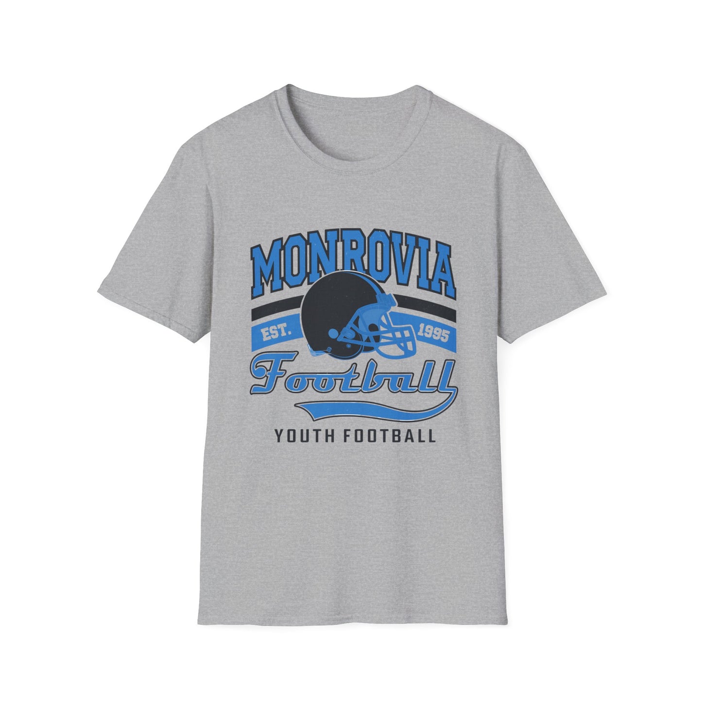 Monrovia Panthers Football Unisex T-Shirt, Youth Sports Tee, Customizable Name Shirt, Perfect Gift for Football Fans, Team Spirit Apparel