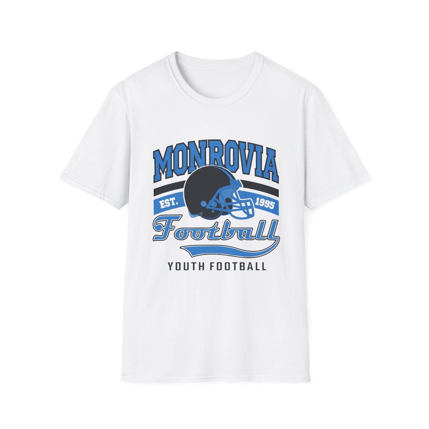 Monrovia Panthers Football Unisex T-Shirt, Youth Sports Tee, Customizable Name Shirt, Perfect Gift for Football Fans, Team Spirit Apparel