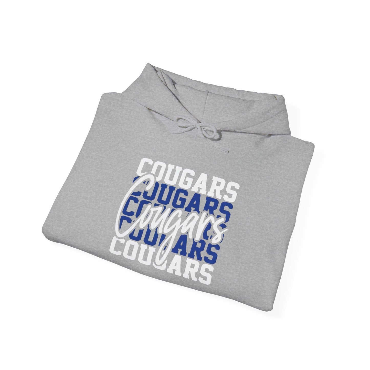 Cougars Vintage Distressed Logo Hoodie — Retro Team Spirit Pullover