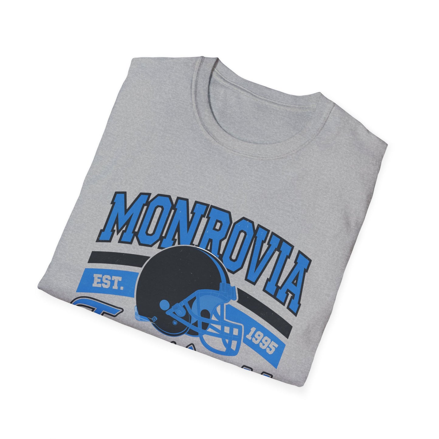 Monrovia Panthers Football Unisex T-Shirt, Youth Sports Tee, Customizable Name Shirt, Perfect Gift for Football Fans, Team Spirit Apparel