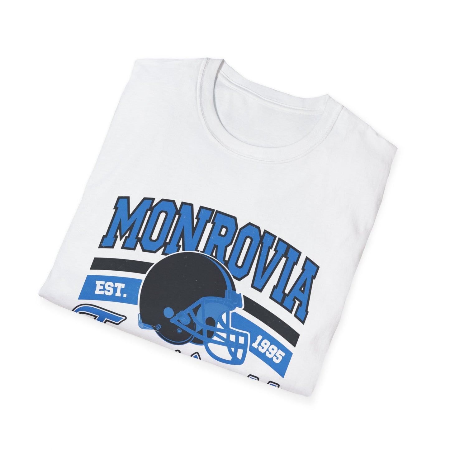 Monrovia Panthers Football Unisex T-Shirt, Youth Sports Tee, Customizable Name Shirt, Perfect Gift for Football Fans, Team Spirit Apparel