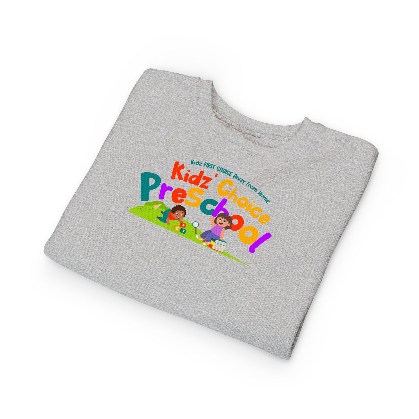 Kidz Choice Preschool Toddler Sweatshirt – Colorful Preschool Logo Crewneck