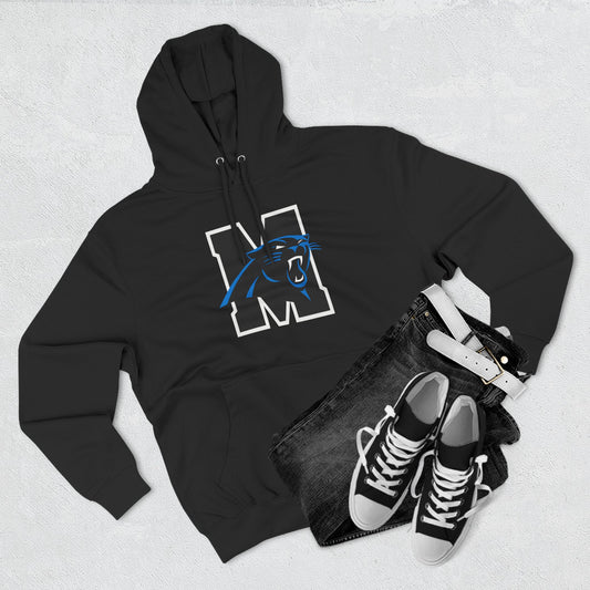 Panther M Logo Hoodie — School Spirit Fleece Pullover