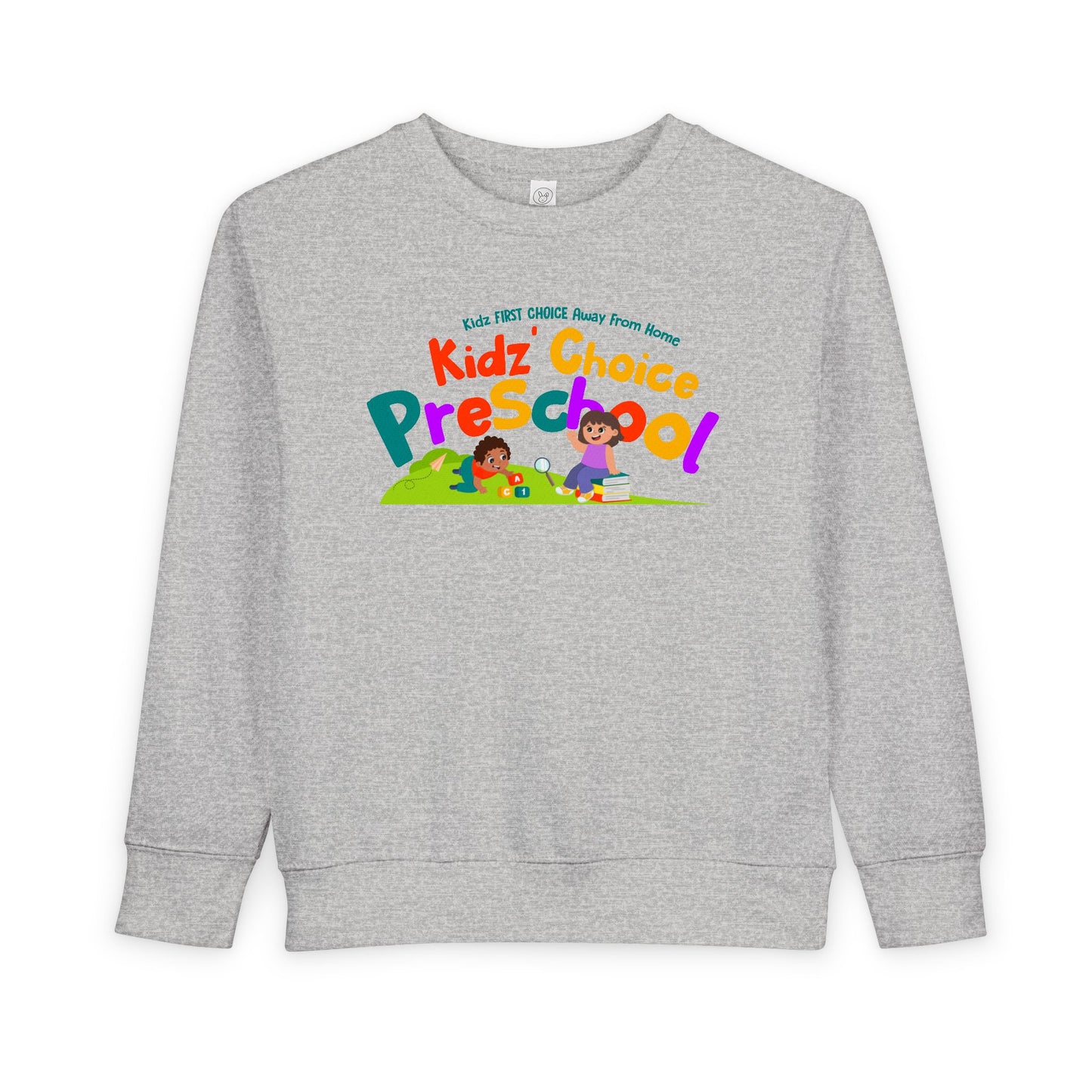 Kidz Choice Preschool Toddler Sweatshirt – Colorful Preschool Logo Crewneck