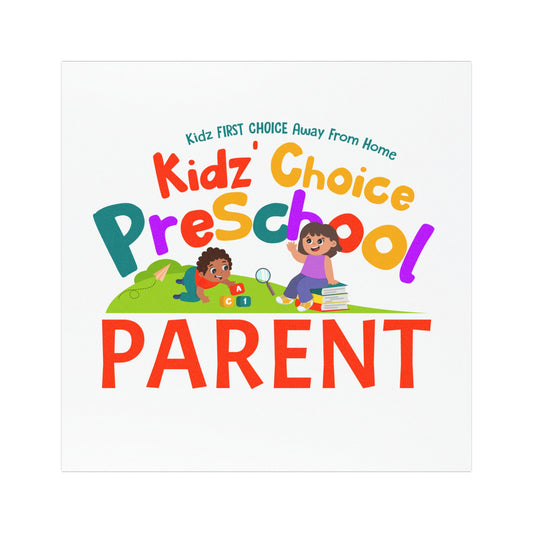 Kidz Choice Preschool Parent Car Magnet — Colorful School Pride Sticker for Parents