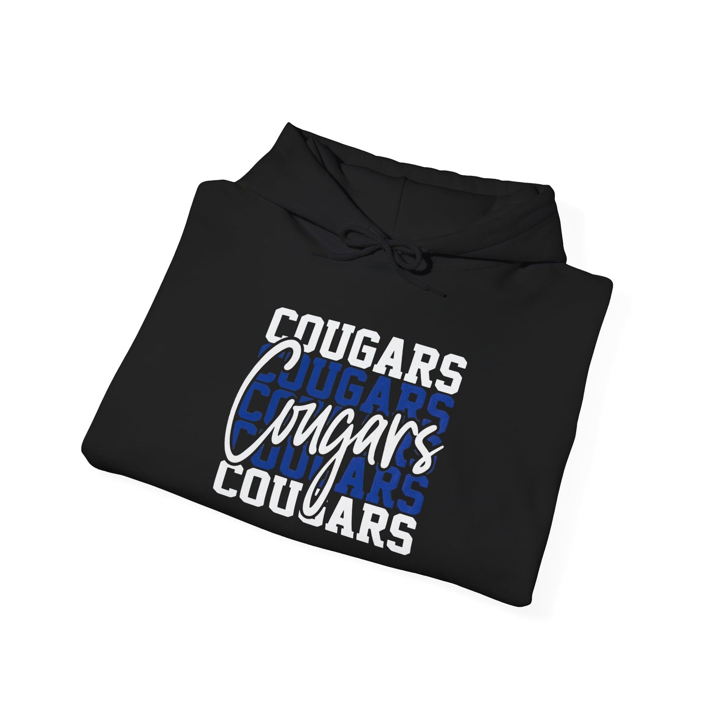 Cougars Vintage Distressed Logo Hoodie — Retro Team Spirit Pullover
