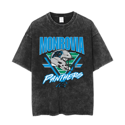 Monrovia Panthers Retro Acid Wash Tee