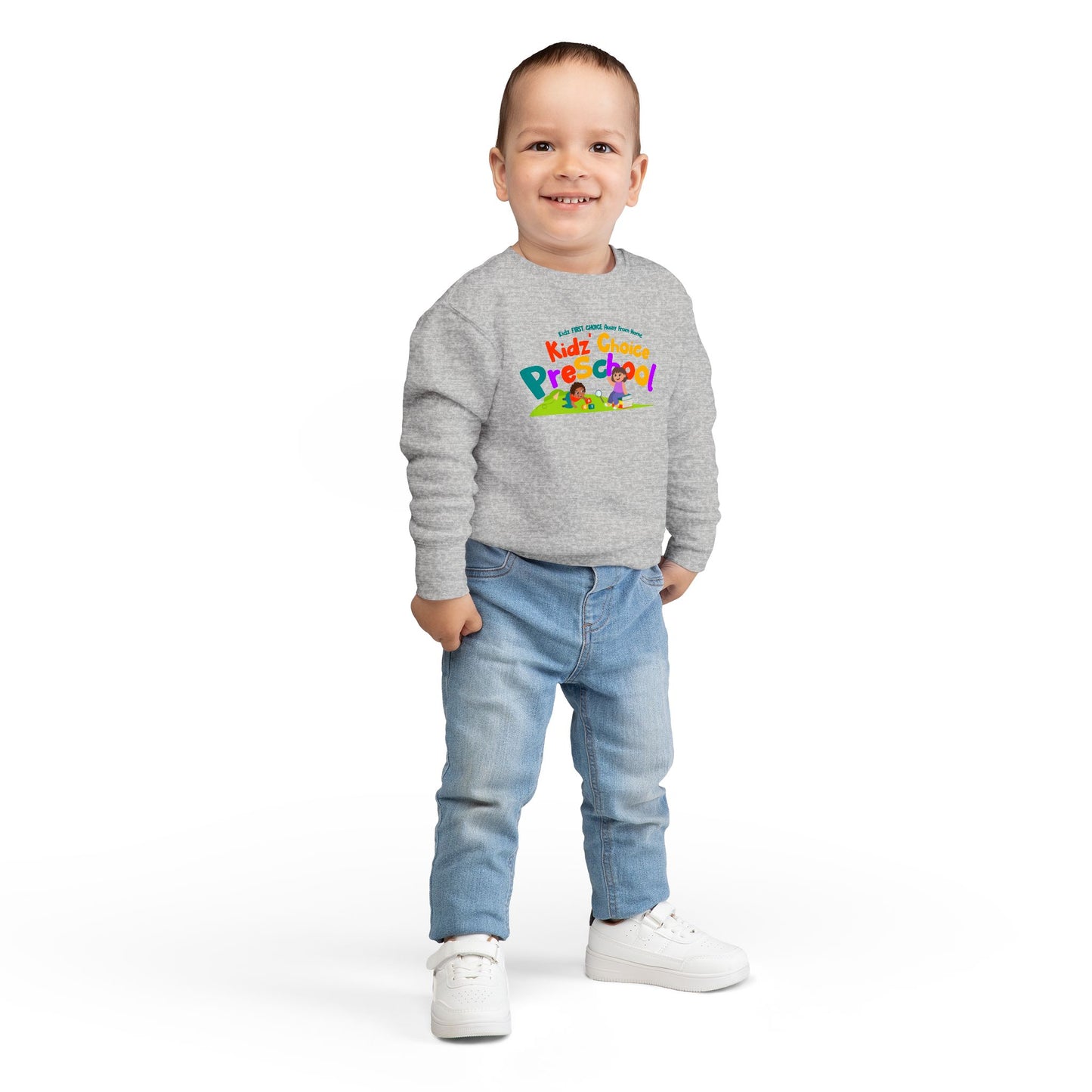 Kidz Choice Preschool Toddler Sweatshirt – Colorful Preschool Logo Crewneck