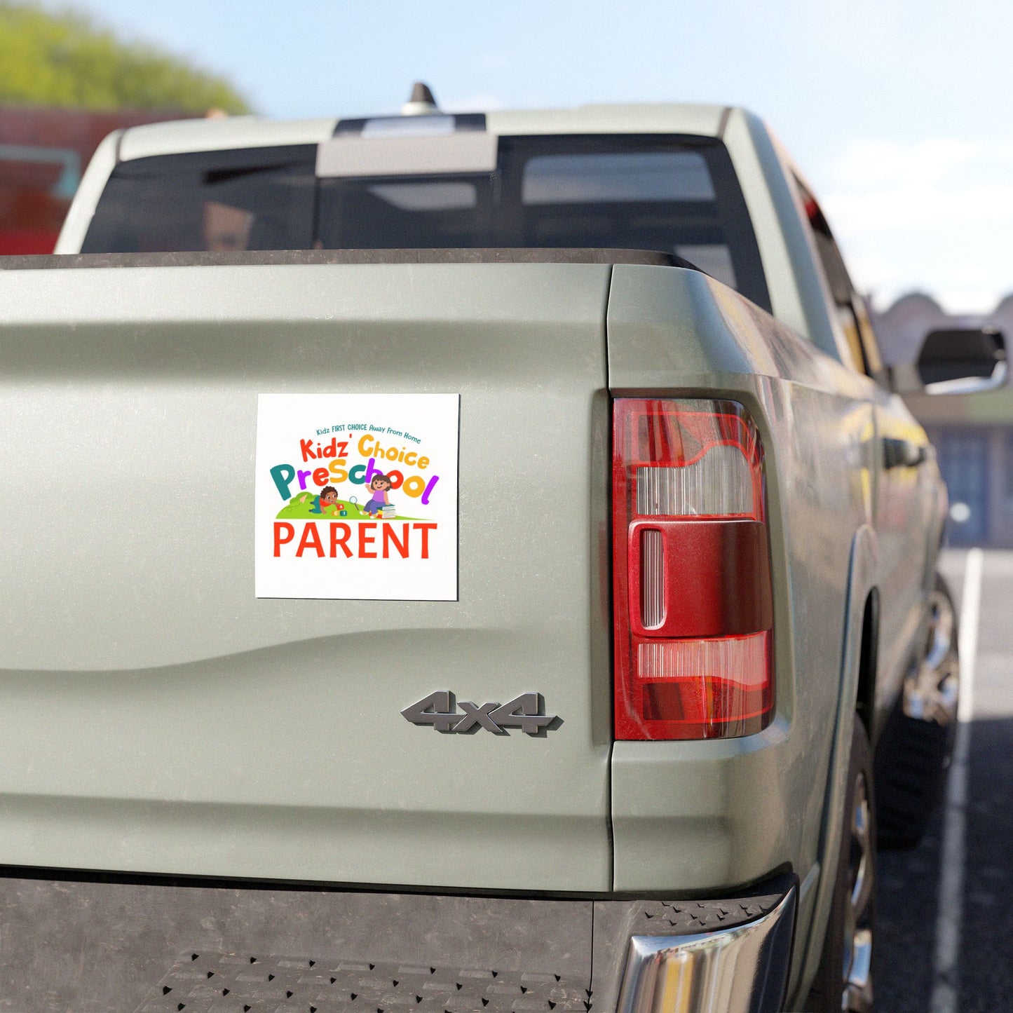 Kidz Choice Preschool Parent Car Magnet — Colorful School Pride Sticker for Parents
