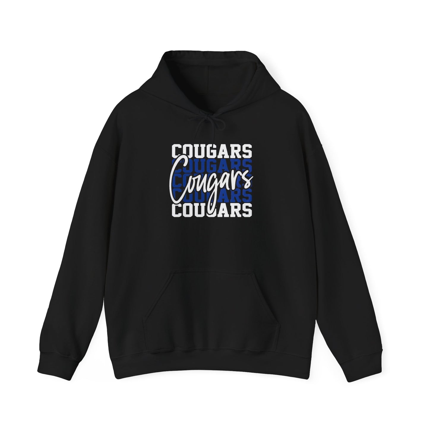 Cougars Vintage Distressed Logo Hoodie — Retro Team Spirit Pullover